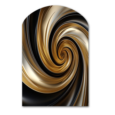 Catharine - Abstract Spirals Arch Shape Assymterical Wall Art