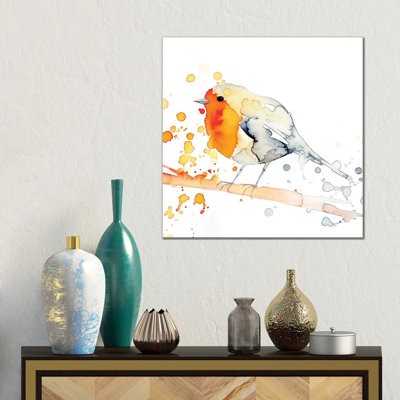 Robin Bird II by The Cosmic Whale - Gallery-Wrapped Canvas Giclée on Canvas