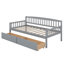 Lit de jour simple en bois de pin avec plateforme de 10 lattes de soutien-179508804