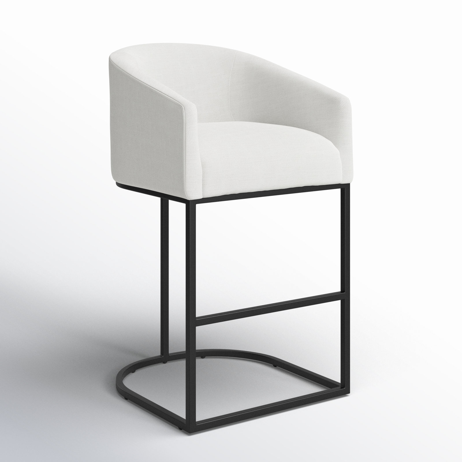 Austri Bar Stool, Bar Stool (29.9" Seat Height), White