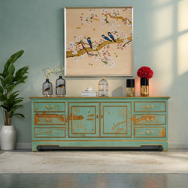 Meuble télé de luxe de style français, 78.74"