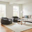 Canapé simple de 48 po de largeur, fauteuil d'appoint rembourré moderne pour petits espaces-1708242730