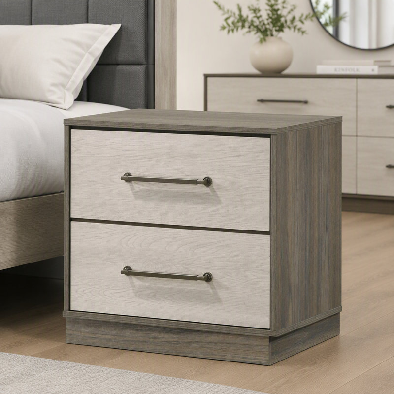 Table de chevet 2 tiroirs Edmondson