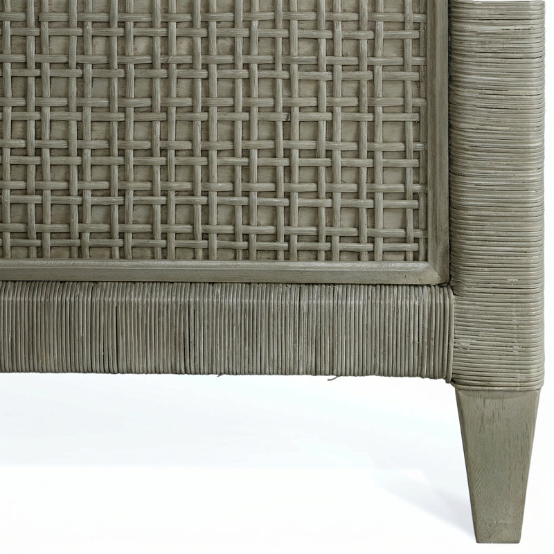Naples Low Profile Standard Bed, King, Sea Glass