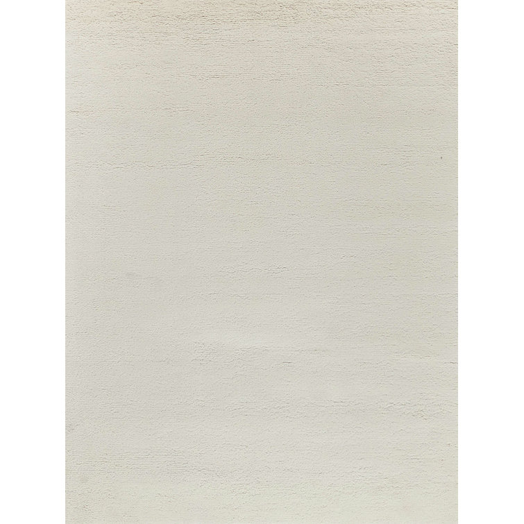 Merino Wool Area Rug in Ivory