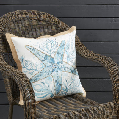 Charming Outdoor Starfish Pillow