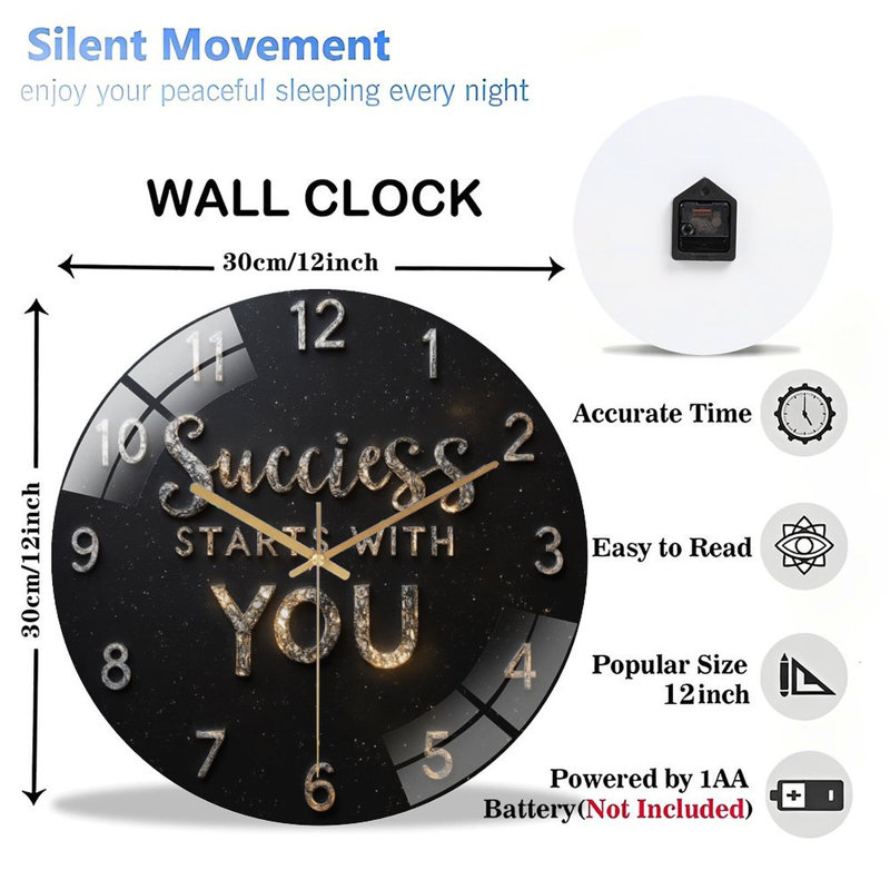 Horloge murale 12 po