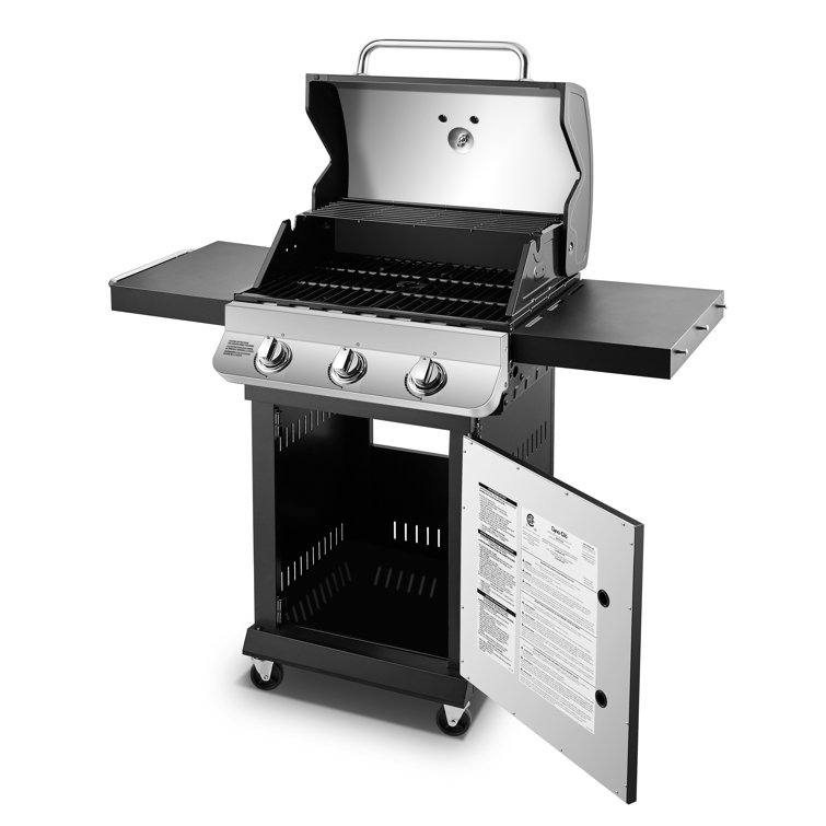 Dyna-Glo 3 - Burner Free Standing 36000 BTU Gas Grill with Cabinet u0026 Reviews  - Wayfair Canada