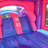 JumpOrange Purplish Commercial Grade Castle Bounce House Water Slide with Splash Pool (with Blower)