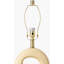 Lampe de table en résine avec abat-jour tambour en lin 1 lumière Jordie -689815582