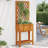Planter with Trellis and Shelf Outdoor Flower Box Solid Wood Acacia-84601118