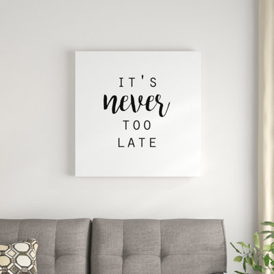 Quotable IV by Anna Hambly - Wrapped Canvas Print