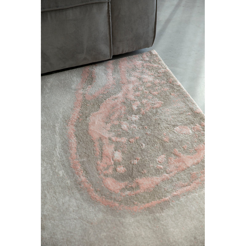 Solar Abstract Area Rug, Rectangle 5' x 7'5"