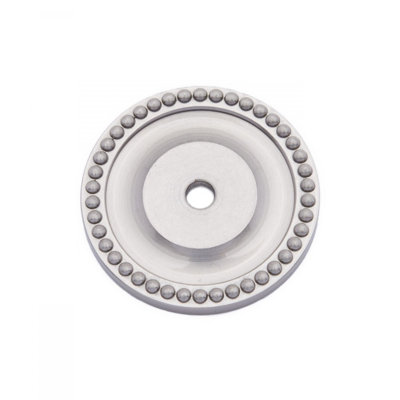 BP Series Beaded Single Hole Knob Backplate