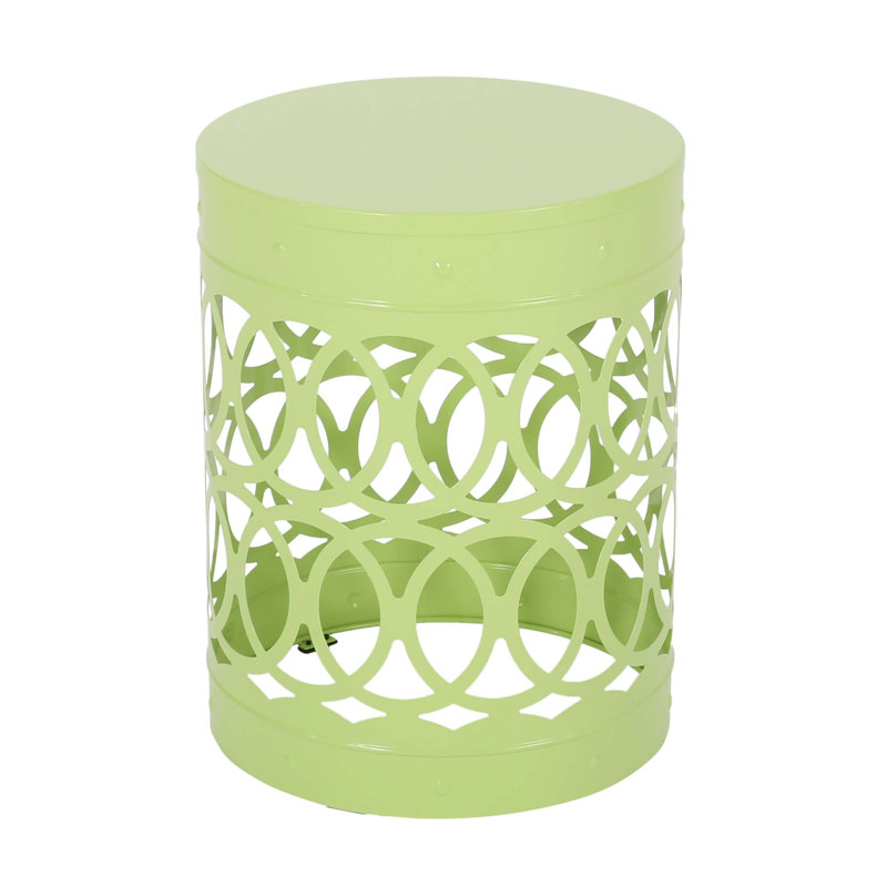 Outdoor Metal Side Table -Large, Green