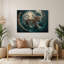 «Big Cats Sunda», art mural gris en métal-410012534