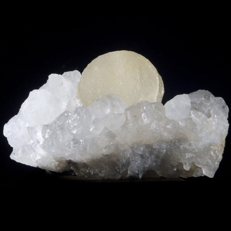 Small Cabinet Botryoidal Fluorite on Quartz