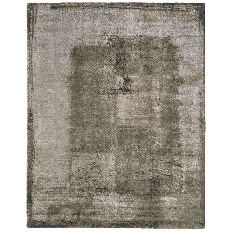 Templas moderne abstrait, vert / brun clair