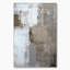 «Gray Meets Brown Abstract Art II», reproduction d'art sur toile tendue