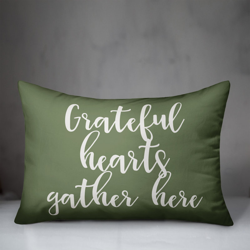 Reversible Throw Pillow, Green