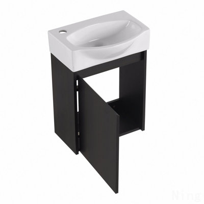 Bathroom Vanity Sink Combo For Small Space, Modern Small Ceramic Sink Bathroom Vanity