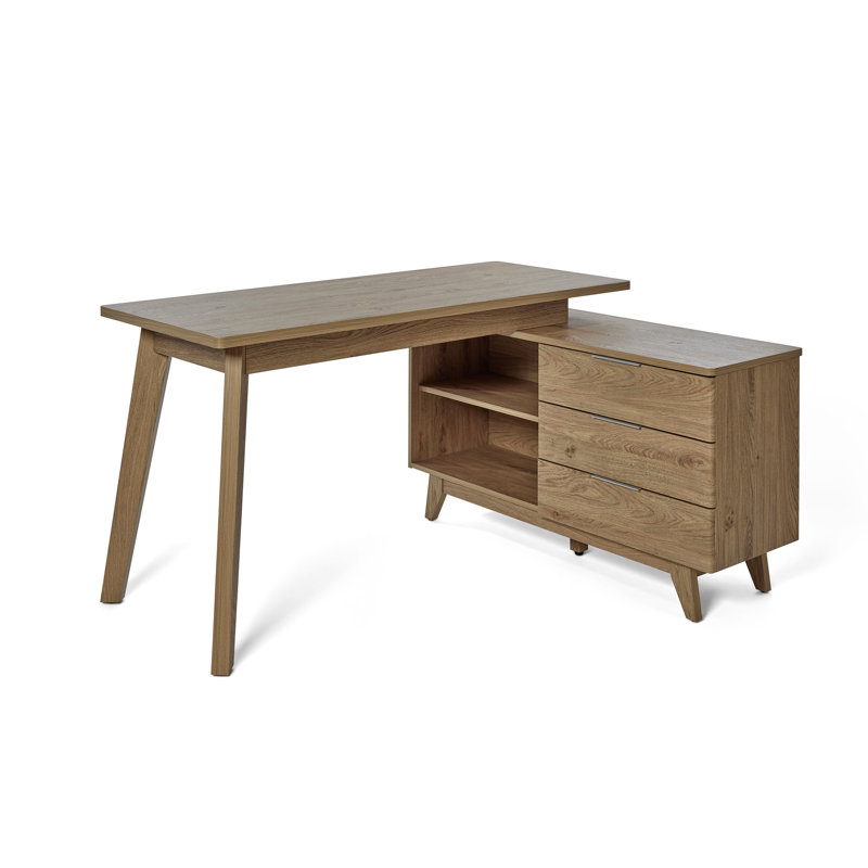 Arriaga L-Shaped Computer Desk, Montana Oak