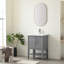 Meuble-lavabo simple 24 po avec plateau en céramique Cheriton-476775128