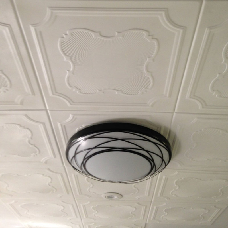 Carreaux de plafond en styromousse à coller, paquet de 24 (65 pieds carrés)
