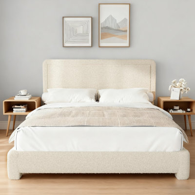 Lit plateforme tapissier Cordoba