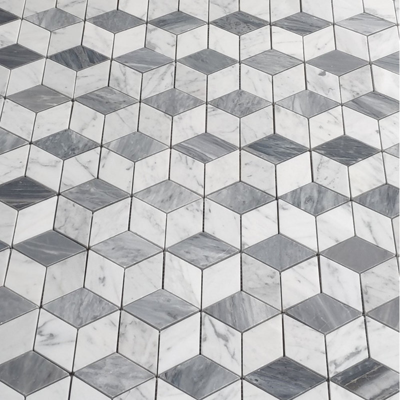 10" x 11" Marble Random Mosaic Wall & Floor Tile
