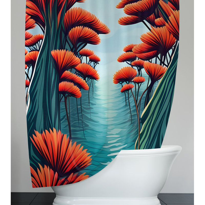 Rideau de douche Cushena, H 72 po x l 70 po