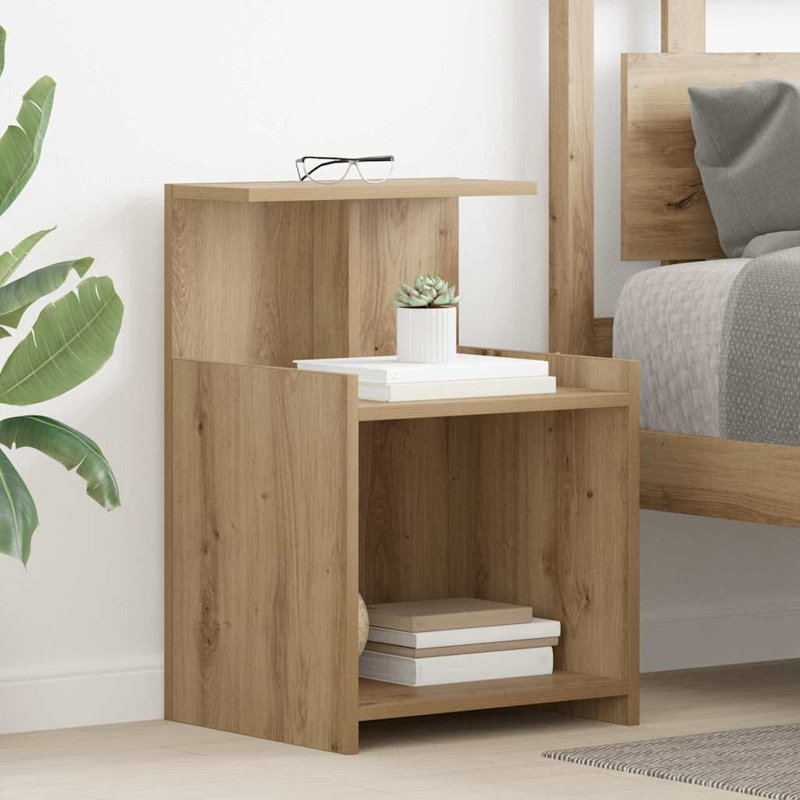 Bed Cabinet 40 X 35 X 60 Cm Particle Board, Artisan Oak