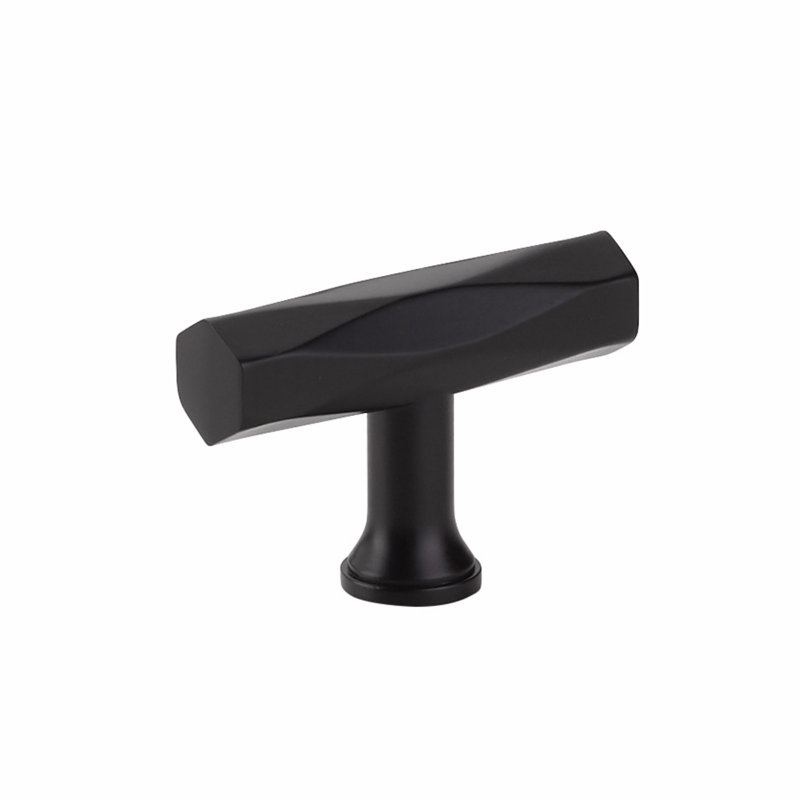Emtek Tribeca Cabinet T-Knob 2", Flat Black