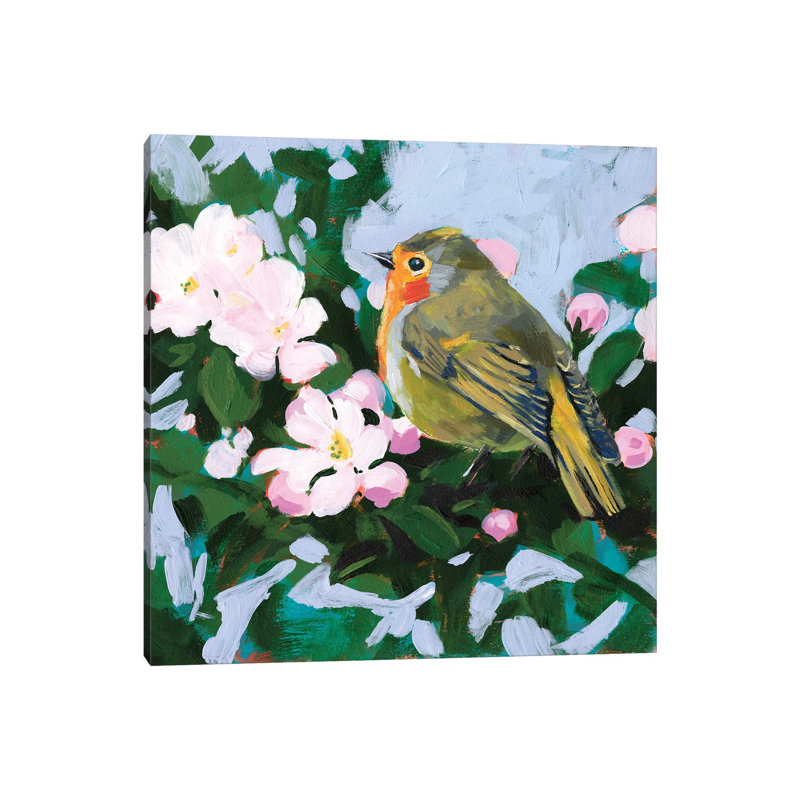 Perching II by Victoria Borges - Wrapped Canvas Painting, 30.48 cm H x 30.48 cm W