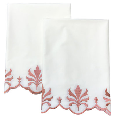 Rochelle 275 Thread Count 100% Cotton Percale Pillowcase