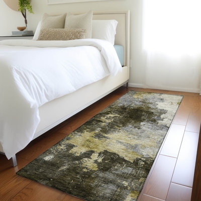Machine Washable Indoor/Outdoor Chayden ACN1072 Brown 5' x 7'6" Rug