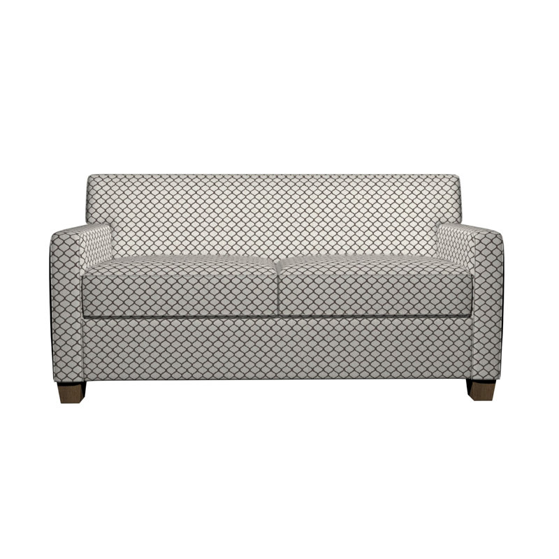 Tissu de lin géométrique, Gris 1