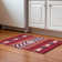 Premium Machine Washable Prisco Red Rug