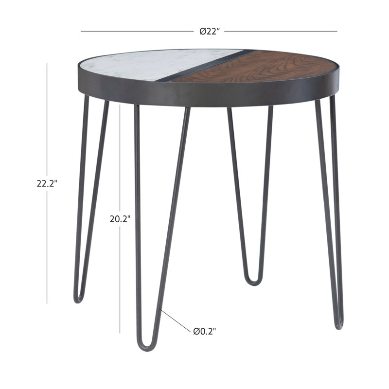 Gervasia Two Toned Side Table