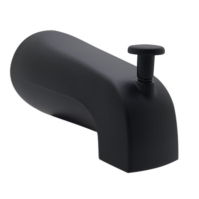 Universal Fit 5-1/4" Wall Mount Tub Spout, Zinc