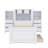 Twin-Sized Multi-Functional Bed Frame With Built-In Storage And Shelves-549676088