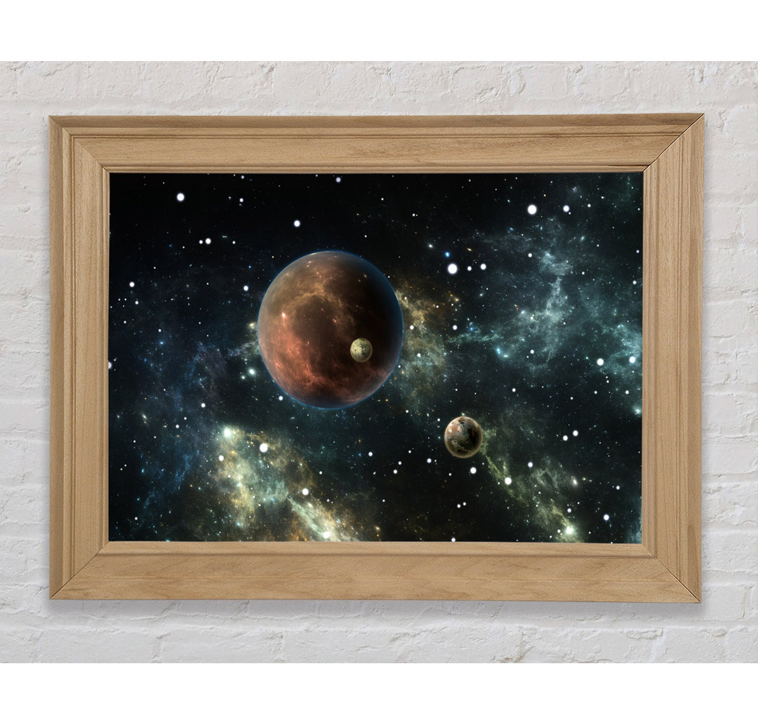 Planets In The Dark Skies - Einzelne Bilderrahmen Kunstdrucke