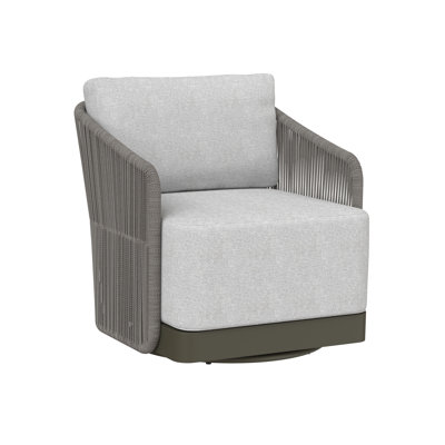 Chaise de patio pivotante avec coussins Hellat