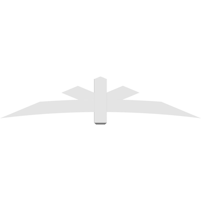 Support de pignon Alberta Alberta, H 20 po x l 96 po (pas 5/12), P 2 po x F 6 po, Signature uréthane