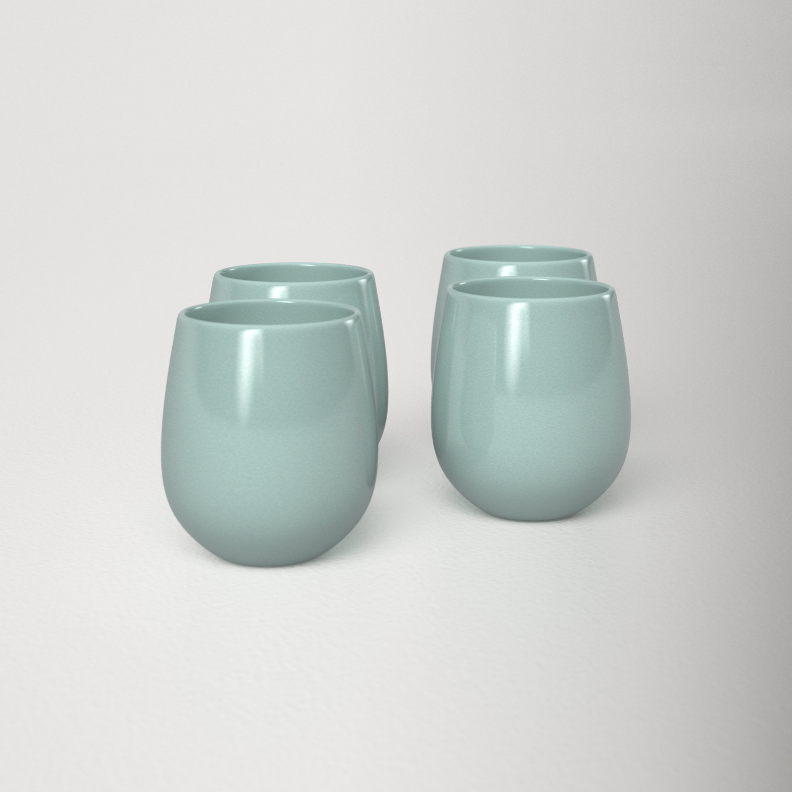 Borgen Handmade Stoneware Coffee Mug, Pale Jade