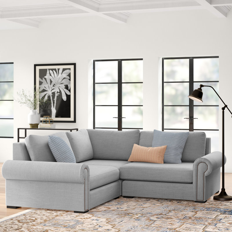 Canapé modulaire en coin 90 po Mosely, Gray Revolution®