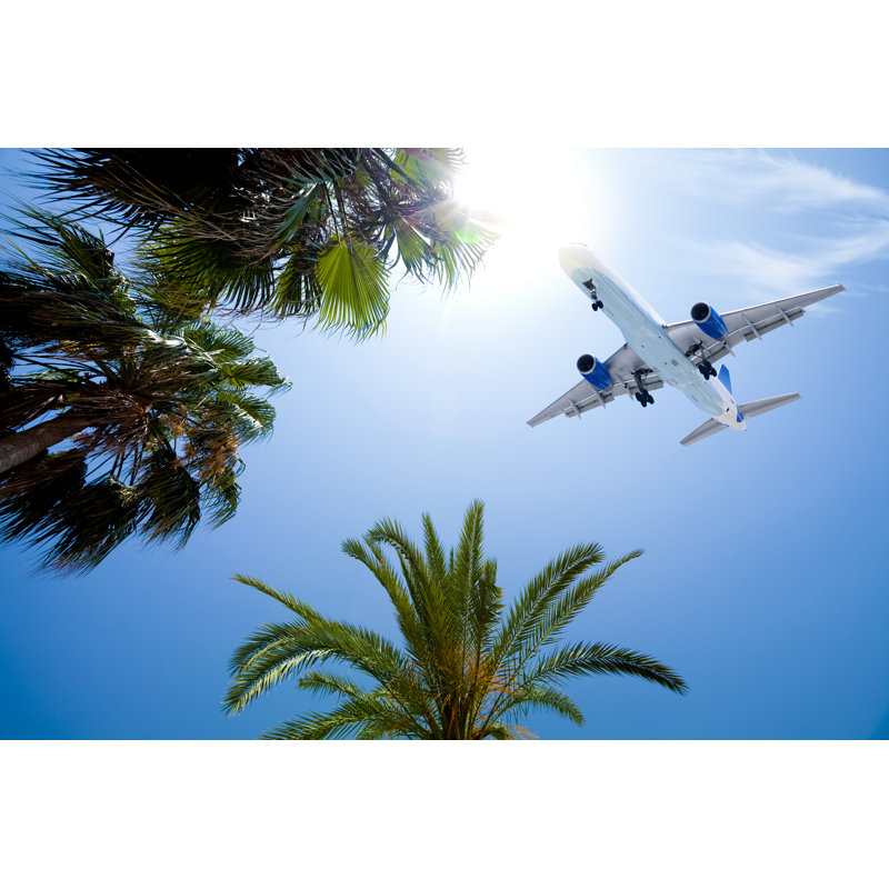 Arrival On Tropical Summer Vacation - No Frame Print on Canvas, 81cm H x 122cm W