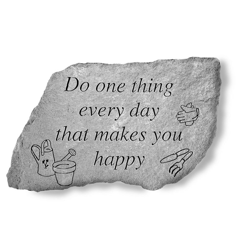 Eimear Weather Resistant Concrete Text Garden Stone