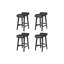 Tabourets de bar en bois, tabourets de bar à hauteur de comptoir avec siège rembourré en similicuir, ensemble de tabourets avec pieds en bois robuste-2129581041-2129581042
