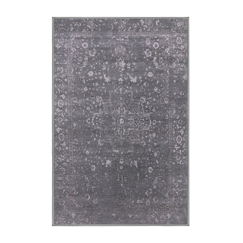 Tapis oriental gris foncé Hampden-Sydney, Rectangle 2 pi x 3 pi